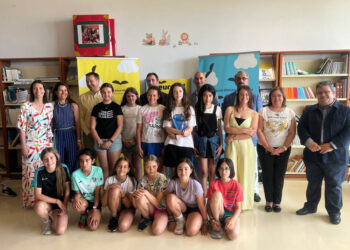 Los escolares de Doñinos reciben el premio ‘Certamen Biblioteca Leeureka’ de la USAL