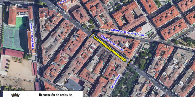 Las obras de renovación de las redes de abastecimiento obligan a realizar cortes de tráfico en el Camino de las Aguas