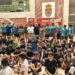 Los niños del campus de fútbol de Carbajosa reciben la visita de Vicente del Bosque