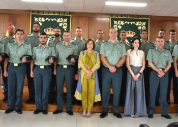 Los 19 nuevos Guardias Civiles alumnos llegan a Salamanca para iniciar su formación en prácticas