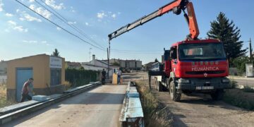 Villamayor traslada la báscula municipal para mejorar el acceso norte por la SA-300 y modernizar el servicio a agricultores
