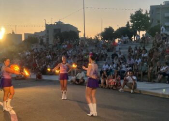 Animada velada musical en Carbajosa con las majorettes y la Agrupación María Santísima de la Estrella