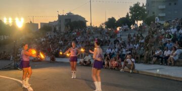 Animada velada musical en Carbajosa con las majorettes y la Agrupación María Santísima de la Estrella