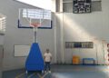 Santa Marta instala nuevas canastas de basket y minibasket en el frontón cubierto