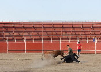 Santa Marta presencia cortes y buen ambiente en su última capea popular de las fiestas