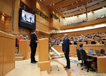 El alcalde de Monterrubio, David Matute, toma posesión de su cargo como nuevo senador socialista