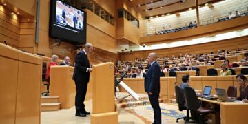 El alcalde de Monterrubio, David Matute, toma posesión de su cargo como nuevo senador socialista