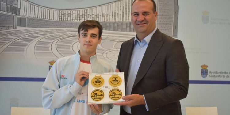 Santa Marta reconoce de nuevo al atleta Diego Ruiz por sus oros en Estambul y su convocatoria para el Mundial de la India