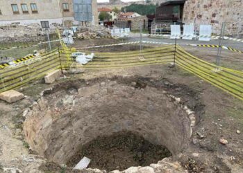 Las obras del Portillo de San Vicente muestran un pozo de nieve y restos del convento benedictino