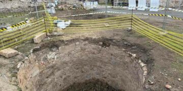 Las obras del Portillo de San Vicente muestran un pozo de nieve y restos del convento benedictino