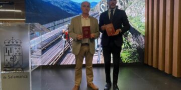 Los escolares de Aldeatejada, los primeros en participar en las visitas guiadas al Camino de Hierro