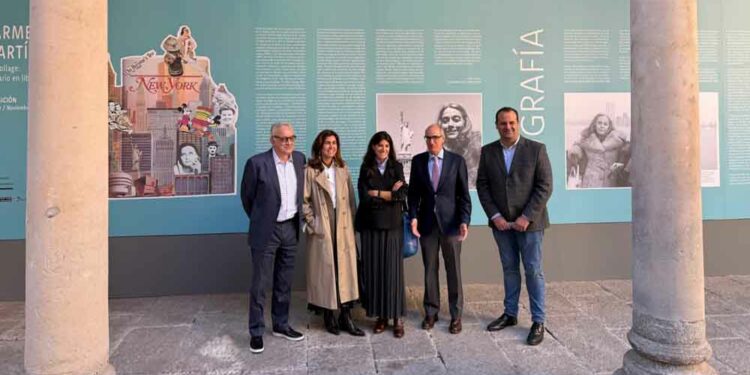 La Diputación muestra la exposición de collages realizados por Carmen Martín Gaite