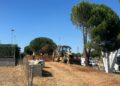 Tras más de un año se ‘retoman’ las obras para instalar la pasarela peatonal entre los polígonos El Montalvo I y III