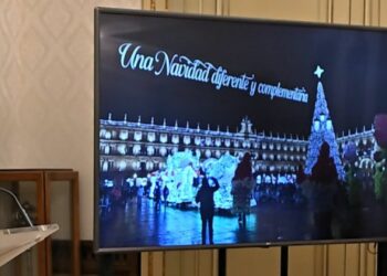 Un gran árbol de 23 metros en la Plaza Mayor y más de cien calles iluminadas darán la bienvenida a la Navidad en Salamanca desde el día 27