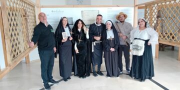 Una treintena de personas conocen el pasado medieval de Santa Marta con la teatralización realizada en el espacio ‘Ora et Labora’