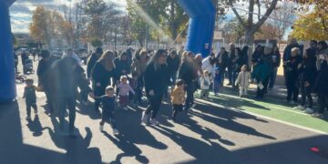 Los escolares de Cabrerizos corren para ayudar a los niños de Gaza