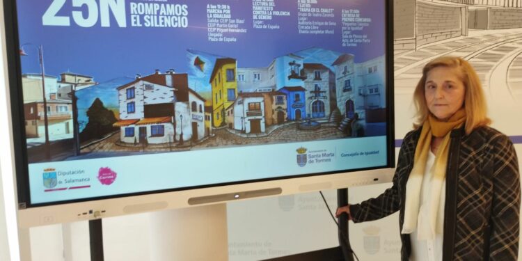 Los niños de Santa Marta protagonizan las actividades de sensibilización para erradicar la violencia contra la mujer con motivo del 25N