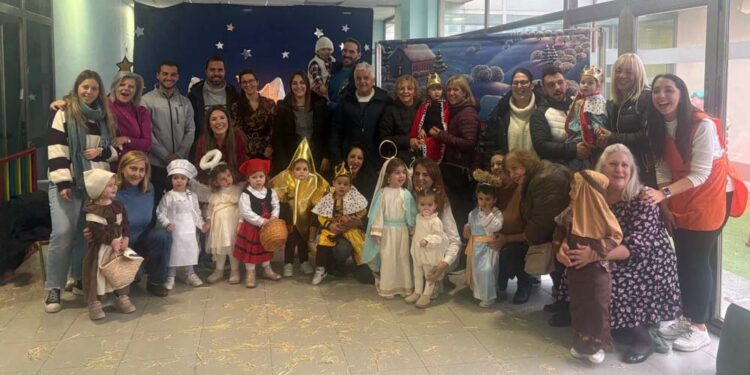 Belén viviente para celebrar la Navidad en la Escuela Municipal Infantil