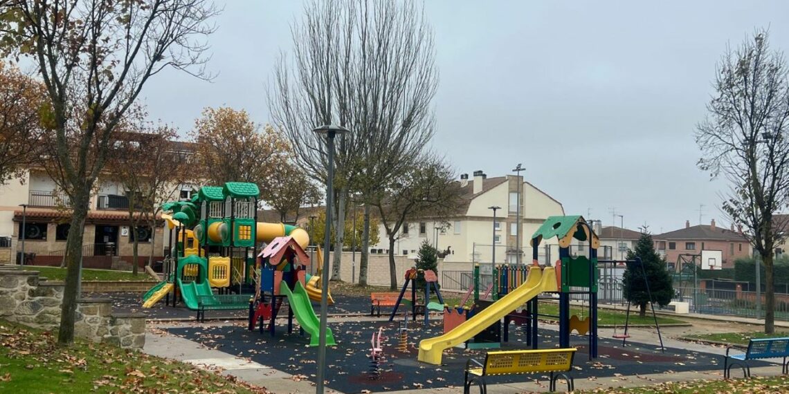 Una carpa de colores de 13,5 metros cubrirá el primer parque infantil de Cabrerizos