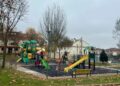 Una carpa de colores de 13,5 metros cubrirá el primer parque infantil de Cabrerizos