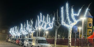El encendido del alumbrado navideño ilumina desde hoy las calles del alfoz salmantino