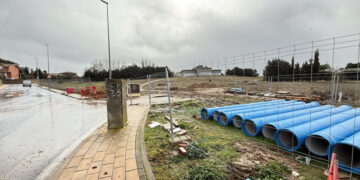 Santa Marta acelera las obras de conexión a la red de agua de Salamanca para evitar los problemas de turbidez
