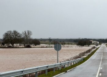 Cortada la carretera la DSA-310 hacia Matilla a la altura de La Valmuza