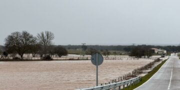 Cortada la carretera la DSA-310 hacia Matilla a la altura de La Valmuza