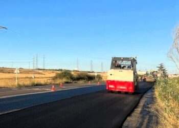 La carretera del Helmántico ya está abierta al tráfico tras el arreglo de los baches en la vía