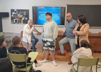 Taller de radio para los alumnos del instituto Calisto y Melibea