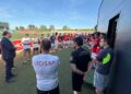 David Mingo anima y arenga a los jugadores de la UD Santa Marta para seguir soñando con el ascenso
