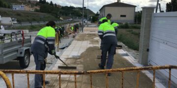 Cabrerizos inicia las obras para completar el acerado en la zona de las Huertas del Tormes