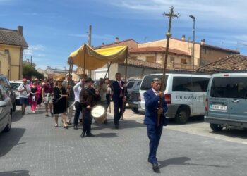 Solemne procesión del Corpus en Aldeatejada