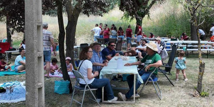 La comida popular reúne a 700 vecinos en el merendero de Aldeatejada