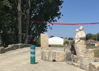 Villamayor denuncia el robo de la escultura situada a la entrada de Mozodiel, símbolo de la unión de la pedanía con el municipio