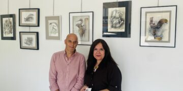 Las ilustraciones de la salmantina Carmen Borrego forman la nueva exposición de la Sala Protagonistas