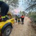 La Agrupación de Voluntarios de Protección Civil de Santa Marta colabora en la extinción del incendio de Fermoselle
