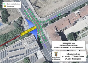 Las obras de Nueva Guinea avanzan hacia el viaducto y pueden provocar retenciones esta semana