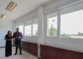 Santa Marta avanza en la mejora del colegio Miguel Hernández con nuevas ventanas para reforzar su aislamiento