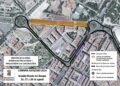 Cortes de tráfico y cambios en la línea 1 por el asfaltado de la avenida Vicente del Bosque