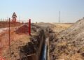 Las obras de renovación de la tubería general de agua de Villares concluirán esta semana